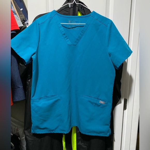 Figs Tops Figs Pacific Blue Medium Top Poshmark
